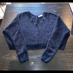 Black Cropped Sweater